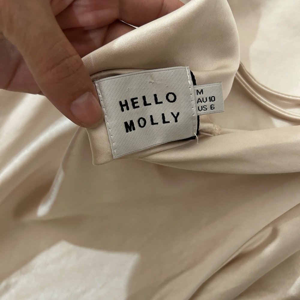 NWT Hello Molly Athenian satin maxi dress - Picture 11 of 16